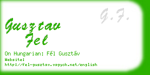 gusztav fel business card