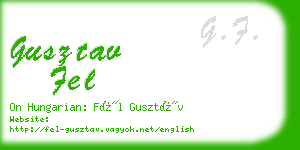 gusztav fel business card